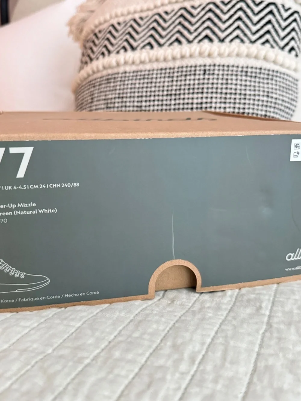 NIB Allbirds Wool Runner-Up Mizzle Thunder Green Women's Size 7